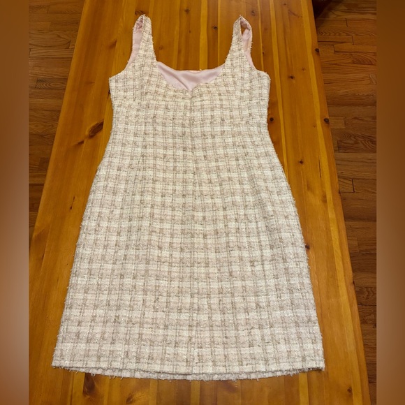 Boston Proper Ivory Tweed Mini Dress - Picture 4 of 6